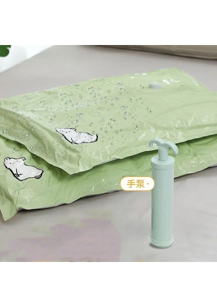 Boyut 100X70CM 110X80CM Vakum Saklama Torbaları, Yatak Takımı, Yastık, Havlu, Giysi Için Space Saver Seyahat Saklama Çantası, El Pompalı, Vakum Torbası Paketi (Yurt Dışından) fırsatları