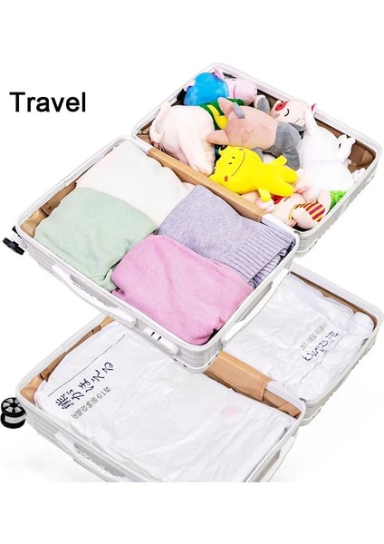 60X80 cm 5 Parça Ev Vakum Saklama Çantası Mühür Sıkıştırılmış Giysi Organizatör Yastıklar Yatak Battaniye Uzay Tasarrufu Sızdırmazlık Paketi (Yurt Dışından) indirimleri