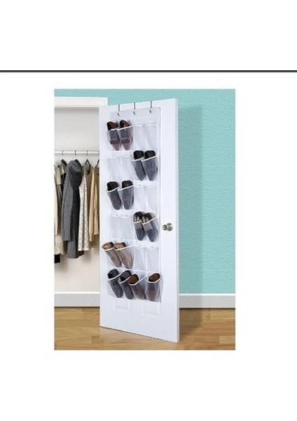 Stil 2 Yeni Kullanışlı 24 Cepler Kapının Arkasında Ayakkabı Organizatör Rafı Asılı Organizatörler Space Saver Raf Asılı Depolama Askı O (Yurt Dışından) modelleri