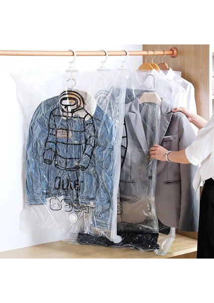 3m 3l ve Pompalı Vakumlu Askılı Saklama Çantası, Sıkıştırılmış Çantalar, Yeniden Kullanılabilir Yerden Tasarruflu Dolap, Giyim Düzenleyici, Takım Elbise, Elbise, Mont, Ceket, Deniz (Yurt Dışından) modelleri