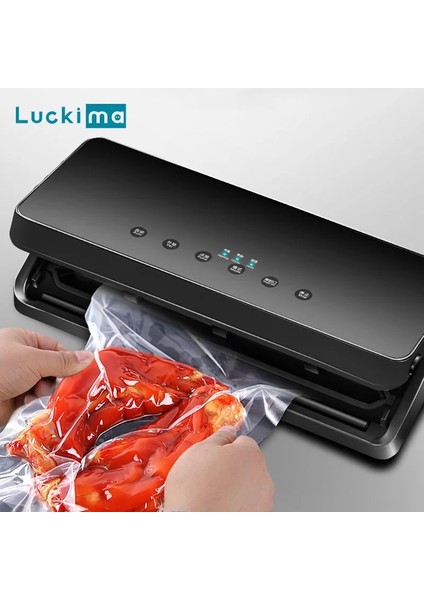 Siyah 110-240V 100-240V Otomatik Vakum Mühürleyen Space Saver Sous Vide Ambalaj Hava Sızdırmazlık Paketleme Makinesi ile 10 Adet Gıda Sızdırmazlık Saklama Torbaları (Yurt Dışından) fiyatları