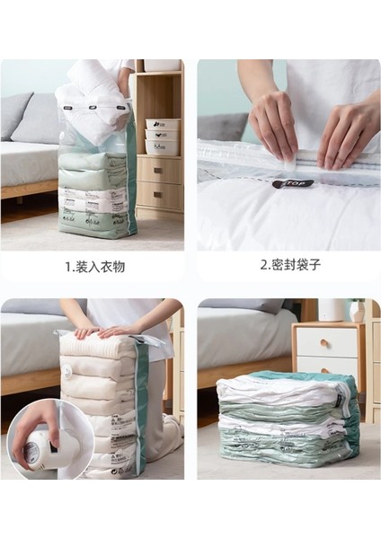 L (80X100CM) Hava Pompası Olmayan Vakum Torbaları Sıkıştırma Torbası Büyük Kapasiteli Yorgan Giyim Bitirme Saklama Çantası Seyahat Yerden Tasarruf Organizatör (Yurt Dışından) indirimleri