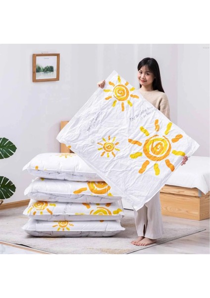 45X70 cm 5 Adet Düz Şeffaf Kolay Paket Fermuar Plastik Bez Organizatör Seyahat Depolama Bez Organizatör Sıkıştırma Uzay Tasarrufu Vakum Torbaları (Yurt Dışından) fiyatları