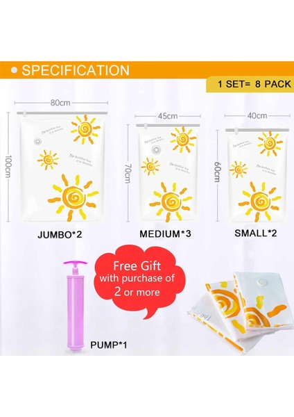 45X70 cm 5 Adet Düz Şeffaf Kolay Paket Fermuar Plastik Bez Organizatör Seyahat Depolama Bez Organizatör Sıkıştırma Uzay Tasarrufu Vakum Torbaları (Yurt Dışından) modelleri