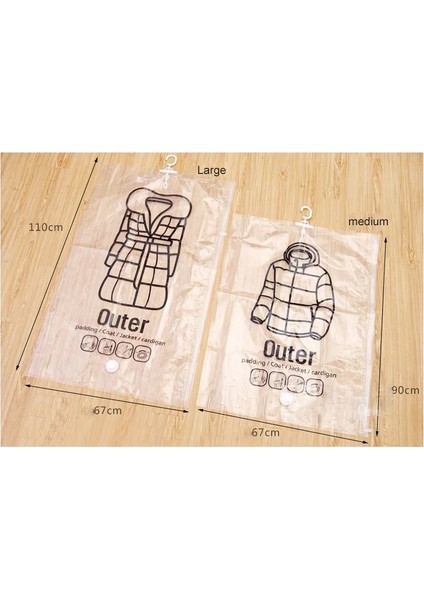 Stil C 2 Adet 1/2 Adet Asılı Şeffaf Vakum Saklama Çantası Giysi Organizatör Tasarrufu Uzay Tutucu Katlanır Çanta Paketi Konfeksiyon Toz Geçirmez (Yurt Dışından) fiyatları