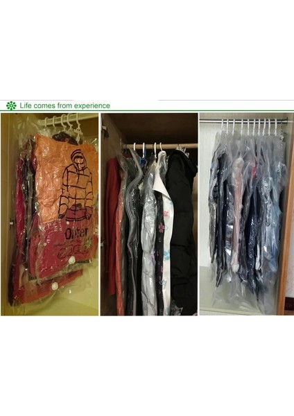 Stil C 2 Adet 1/2 Adet Asılı Şeffaf Vakum Saklama Çantası Giysi Organizatör Tasarrufu Uzay Tutucu Katlanır Çanta Paketi Konfeksiyon Toz Geçirmez (Yurt Dışından) indirimleri