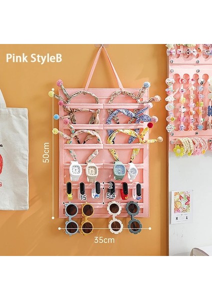 Pkb Saç Fiyonkları Organizatör Duvar Asılı Büyük Kapasiteli Kafa Bandı Tutucu Saç Tokası Depolama Askı Yerden Tasarruf Sağlayan Aksesuar Kız Odası Için (Yurt Dışından)