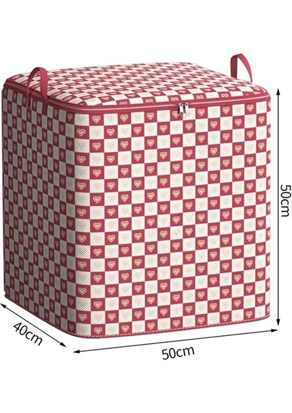 RED-100L Dolap Yorgan Organizatör Saklama Çantası Kapaklı Elbise Bagaj Nem Geçirmez Saklama Çantası Uzay Tasarruf Çantası Büyük Kapasiteli (Yurt Dışından)