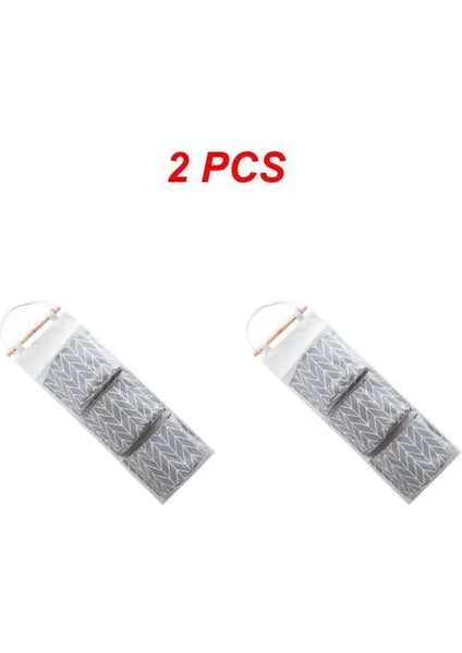 Stil C 2 Adet 1 ~ 10 Adet Cepler Pamuk Asılan Saklama Çantası Su Geçirmez Iç Çamaşırı Çorap Organizatör Yerden Tasarruf Kozmetik Makyaj Kutusu Raf (Yurt Dışından)