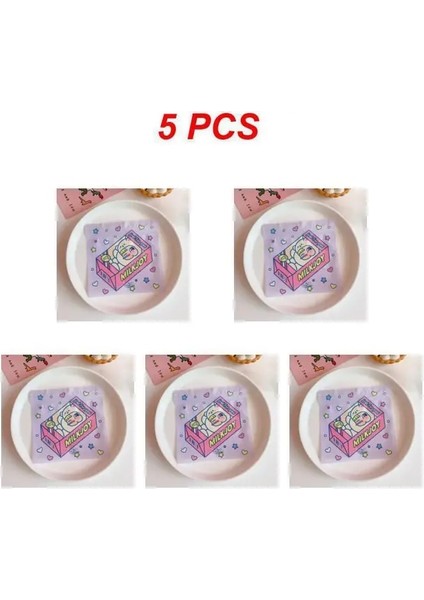 Stil I 5 Adet 1~5 Adet Gıda Saklama Düzenleyici 13.5*13.5cm Seçilen Malzemeler Yaratıcı ve Sevimli Yer Kaplamaz Taşıması Kolay Plastik 4.2g (Yurt Dışından)