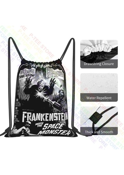 Resim Gösterisi Olarak 50X80 cm Frankenstein Uzay Canavarıyla Buluşuyor Ipli Çanta Spor Çantası Seyahat Yeni Stil Spor Çantası Büyük Kapasiteli (Yurt Dışından) indirimleri
