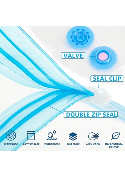 5 Adet Hiçbir Pompa 70X100 cm Vakum Saklama Torbaları Su Geçirmez Ev Elektrikli Süpürge Dolap Organizatör Giysiler Için Yerden Tasarruf Depolama Ambalaj Poşetleri (Yurt Dışından) fırsatları