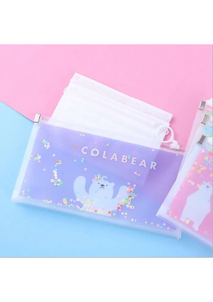 02 1 Adet Rastgele B 1 Adet Karikatür Kırtasiye Çantası Snap Düğmesi Kalem Kutusu Sevimli Uzay Tavşan Yaratıcı Şeffaf Su Geçirmez Çocuk Kalem Saklama Çantası (Yurt Dışından) indirimleri