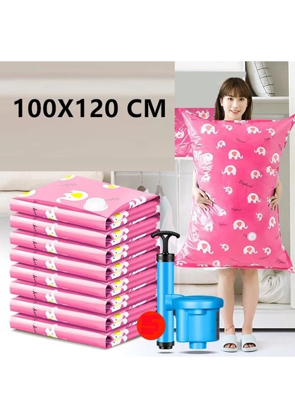 60X80 cm Kalınlaşmış ve Büyütülmüş Vakum Torbası Saklama Çantası Şeffaf Giyim Mühür Sıkıştırılmış Seyahat Yerden Tasarruflu Çanta Ambalajı (Yurt Dışından) indirimleri