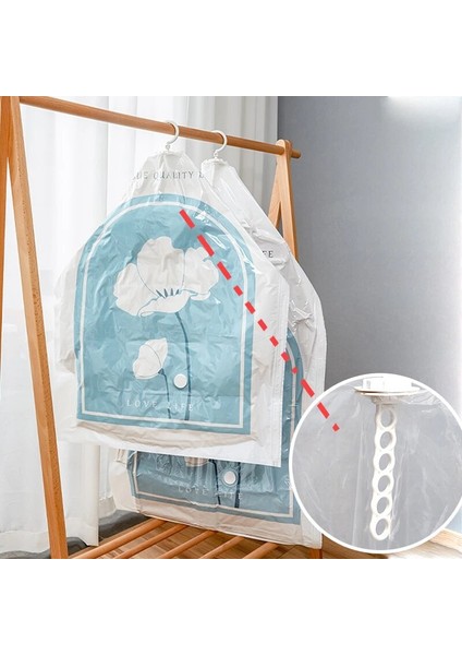 70X135CM Dolap Asılı Vakum Saklama Torbası Giysiler Için, Yeniden Kullanılabilir Sıkıştırma Vakum Torbası Askı Yerden Tasarruflu Şeffaf Mühür Çanta (Yurt Dışından) fiyatları