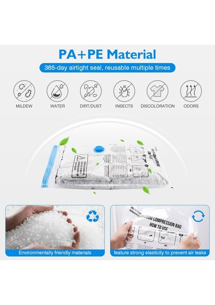 Sadece 10 Orta Boy Çanta Vakum Saklama Torbası Giysi Saklama Çantası Katlanır Sıkıştırılmış Organizatör Space Saver Seyahat Mühür Paketi Yatak Yastıklar Havlu (Yurt Dışından) modelleri