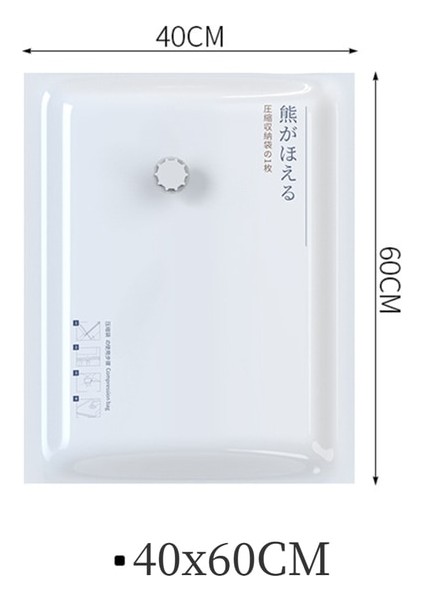 1 Adet 40X60CM 1/3/5 Adet Vakum Poşeti Depolama Ev Düzenleyici Katlanabilir Yatak Elbise Vakumlu Saklama Çantası Mühür Sıkıştırılmış Seyahat Yerden Tasarruf Sağlayan Çantalar (Yurt Dışından)