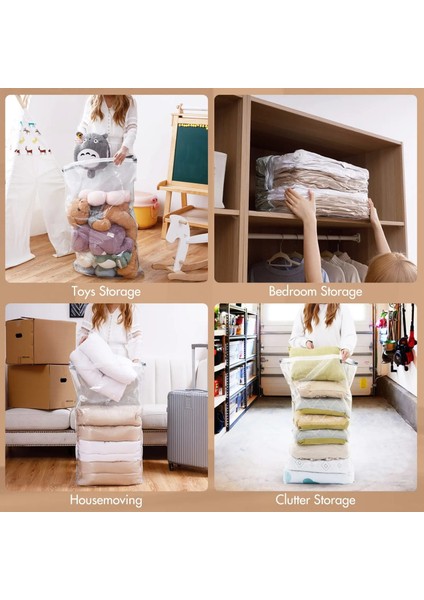 80X100CMX38CM5 Adet Vakum Saklama Torbaları Space Saver Çantalar Büyük Saklama Torbaları Yatak Takımları Elbise Battaniye Yorgan Için Vakumlu Mühürlü (Yurt Dışından) fırsatları