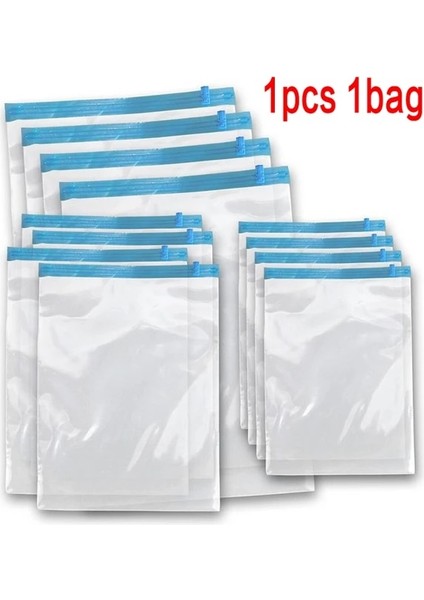 Temizle 1 Adet Çanta 50X70CM 1/5 Adet Vakum Paketleme Roll Up Uzay Tasarruf Çantaları Bagaj Mühür Vakum Çanta Seyahat Sıkıştırma Organizatör Seyahat Essentials (Yurt Dışından)
