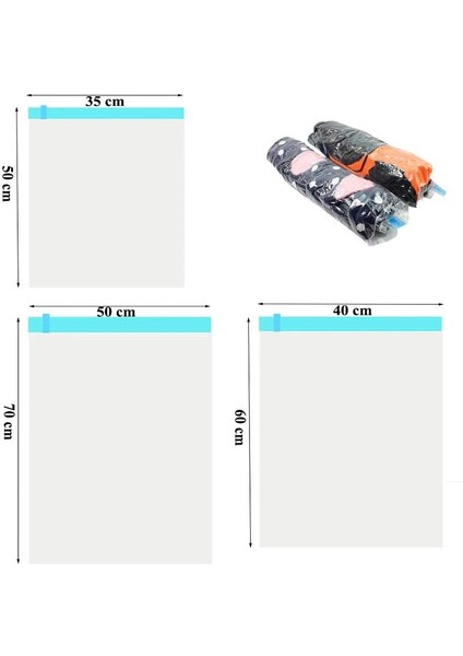 Temizle 1 Adet Çanta 50X70CM 1/5 Adet Vakum Paketleme Roll Up Uzay Tasarruf Çantaları Bagaj Mühür Vakum Çanta Seyahat Sıkıştırma Organizatör Seyahat Essentials (Yurt Dışından) indirimleri