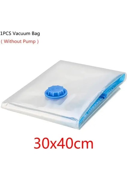 30X40 cm 1 Adet Açılıp Kapanabilir Vakum Poşeti Depolama Organizatör Şeffaf Elbise Organizatör Mühür Sıkıştırılmış Seyahat Tasarruflu Çanta Paketi (Yurt Dışından)