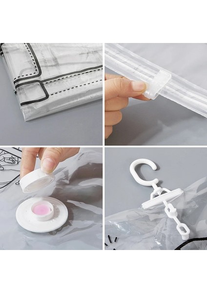 Rastgele El Pompası Askı Dolapları ile Vakum Torbaları Uzay Tasarrufu Nem Geçirmez Depolama Toz Kapağı Giysileri Saklama Yan Çekme Dolap Dolap Organizatör (Yurt Dışından) modelleri