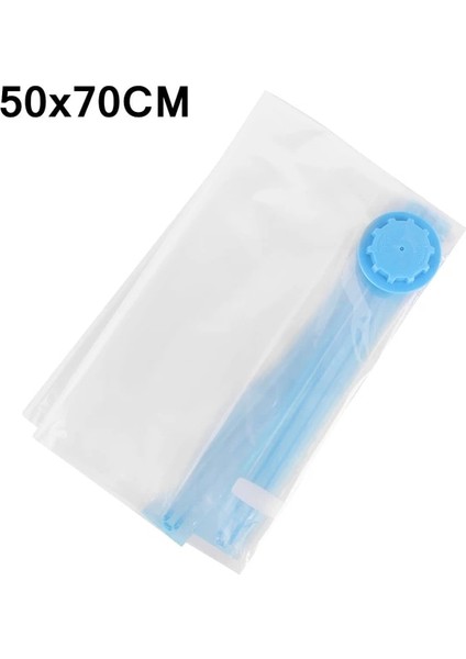 S Vakum Torbası Giysiler Için Seyahat Yerden Tasarruflu Mühür Paket Saklama Çantası Vana ile Şeffaf Sınır Katlanır Sıkıştırılmış Organizatör (Yurt Dışından)