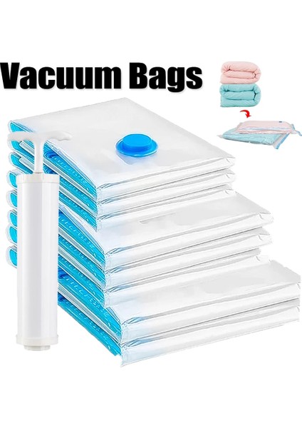 S Vakum Torbası Giysiler Için Seyahat Yerden Tasarruflu Mühür Paket Saklama Çantası Vana ile Şeffaf Sınır Katlanır Sıkıştırılmış Organizatör (Yurt Dışından) modelleri