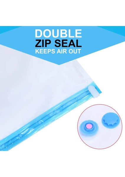 S Vakum Torbası Giysiler Için Seyahat Yerden Tasarruflu Mühür Paket Saklama Çantası Vana ile Şeffaf Sınır Katlanır Sıkıştırılmış Organizatör (Yurt Dışından) fırsatları