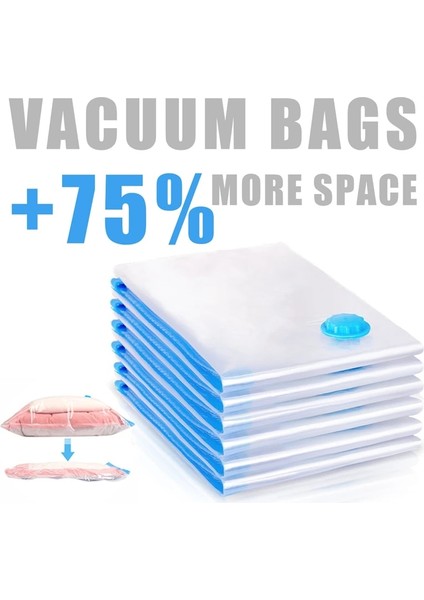 40X60CM Vakum Poşeti Depolama Ev Düzenleyici Uygun Şeffaf Elbise Organizatörü Mühürleyen Sıkıştırılmış Seyahat Yerden Tasarruf Sağlayan Çanta Paketi (Yurt Dışından) fırsatları