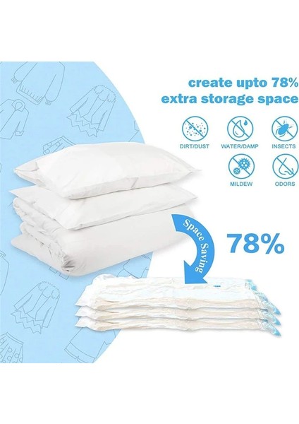 40X60CM Vakum Poşeti Depolama Ev Düzenleyici Uygun Şeffaf Elbise Organizatörü Mühürleyen Sıkıştırılmış Seyahat Yerden Tasarruf Sağlayan Çanta Paketi (Yurt Dışından) indirimleri