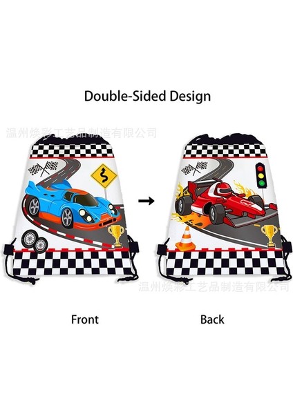 Stil 5 50 Adet 10-50 Paket Ipli Sırt Çantası Futbol Uzay Araba Yarışı Ipli Çanta Erkek Kız Doğum Günü Partisi Favor Goodie Çanta (Yurt Dışından)