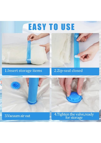 5 Adet Pompalı Çanta 60X80CM 5 Adet El Pompalı Vakum Saklama Torbaları Space Saver Çantalar Giysi Organizasyonu Için Sıkıştırma Seyahat Essentials Mühürleyen Çantalar (Yurt Dışından) indirimleri