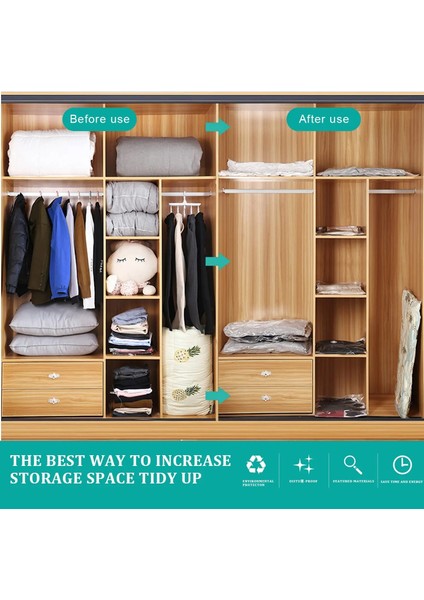 5 Adet Pompalı Çanta 50X70CM 5 Adet El Pompalı Vakum Saklama Torbaları Space Saver Çantalar Giysi Organizasyonu Için Sıkıştırma Seyahat Essentials Mühürleyen Çantalar (Yurt Dışından) indirimleri