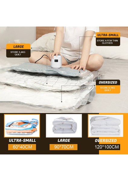 Ultra Küçük Vakumlu Saklama Torbaları Valfli Şeffaf Katlanır Sıkıştırılmış Yerden Tasarruflu Seyahat Mühür Paket Organizatörleri Havlu Kumaş Battaniye Için (Yurt Dışından)