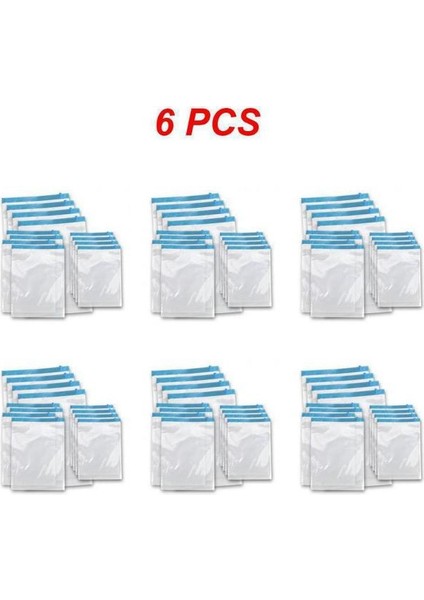 Stil D 6 Adet 1 ~ 10 Adet Elle Vakum Sıkıştırılmış Çanta Roll Up Mühür Çanta Seyahat Space Saver Saklama Torbaları Elbise Organizatör Yeniden Kullanılabilir Ambalaj (Yurt Dışından)