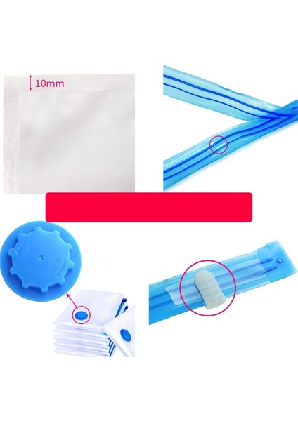 Beyaz 30X40 cm Vakum Kıyafet Saklama Çantası Şeffaf Vakum Torbası Katlanır Sıkıştırılmış Yerden Tasarruflu Giysi Saklama Büyük Boy Vakum Torbası (Yurt Dışından) indirimleri