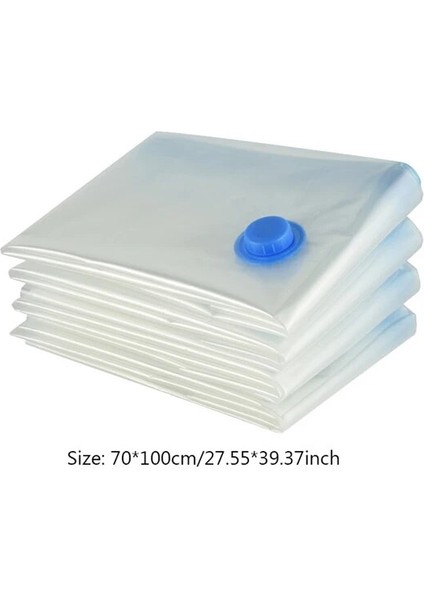 6 Adet Vakum Poşeti Vakum Sıkıştırmalı Mühürleyen Çanta Vana ile Şeffaf Saklama Çantası Yerden Tasarruf Sağlayan Ev El Pompası Battaniyeler Giydirin Organizatör (Yurt Dışından)