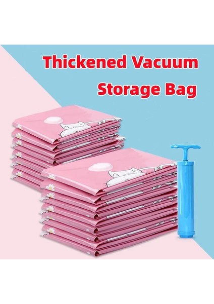 5 Paket 100X70 6- 10 Adet Vakum Poşeti Giysi Saklama Çantası Için Vana ile Pembe Karikatür Katlanır Sıkıştırılmış Organizatör Seyahat Yerden Tasarruf Sağlayan Mühür Paketi (Yurt Dışından) fiyatları