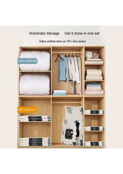 M 80X60CM Yeniden Kullanılabilir Vakumlu Saklama Torbaları Seyahat Giysileri Için Set Yastıklar Battaniyeler Yorgan Yatak Sıkıştırma Yerden Tasarruf Seyahat Ev Kullanımı (Yurt Dışından) indirimleri