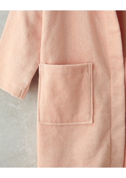 Ballerina Kadife Çocuk Bornoz 6-8 Yaş Pembe fırsatları