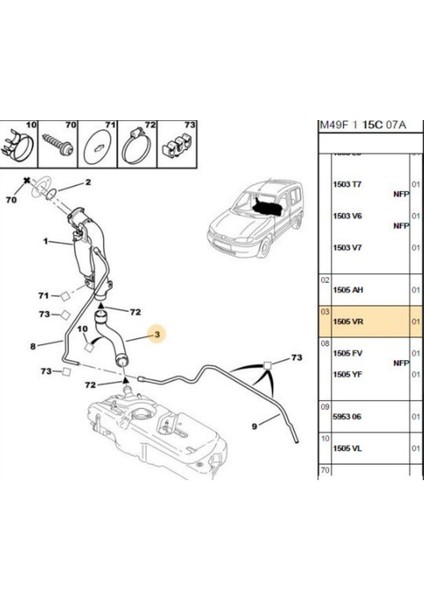 Depo Borusu Partner Berlingo (1505VR-MGA963689)