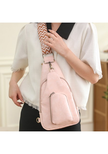 Kadınlar Için Sarı Göğüs Çantası Küçük Crossbody Sling Omuz Deri Bel Fanny Paketleri Kemer Çantası Kılıfı Göğüs Çantası Alışveriş Seyahat Çantaları (Yurt Dışından)