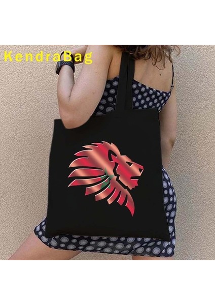 B 248 35X40 cm Kazablanka Fas Haritası Bayrağı Seyahat Hatıra Fas Kız Aşk Kalp Omuz Kanvas Tote Çanta Harajuku Alışveriş Pamuk Çanta (Yurt Dışından)