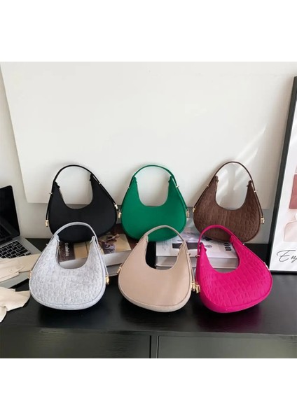 Siyah Moda Kadın Çanta Koltukaltı Omuz Çantası Küçük Omuz Çanta Koltukaltı Çanta Marka Debriyaj Kadın Hobos Yaz Basit Çanta Bolso (Yurt Dışından) modelleri