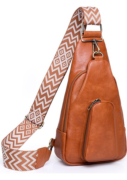 Pembe Göğüs Çantası Kadınlar Için Küçük Crossbody Sling Omuz Deri Bel Fanny Paketleri Kemer Çantası Kılıfı Göğüs Çantası Alışveriş Seyahat Çantaları (Yurt Dışından)