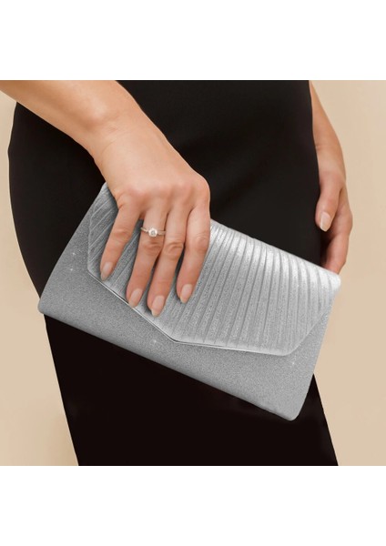 Altın Parlak Glitter Kadın Çanta Tasarımcısı Çanta Lüks Zincir Omuz Çantası Balo Bayanlar Debriyaj Akşam Çanta Kadın Ziyafet Bileklik Çanta (Yurt Dışından) modelleri