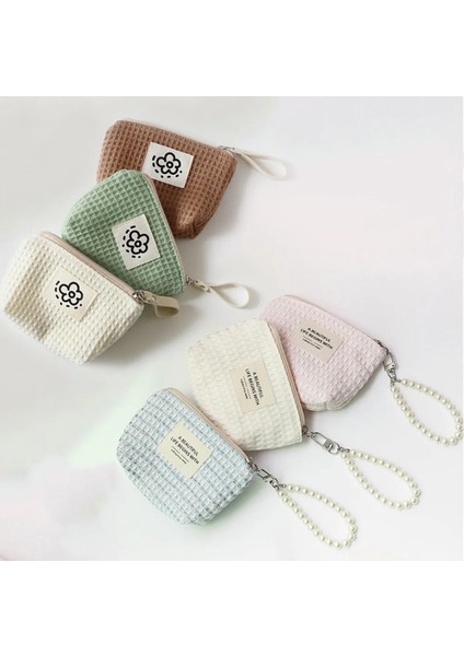 15 Mini Çiçek Kareli Bozuk Para Cüzdanı Sevimli Taşınabilir Ruj Çantası Makyaj Çantası Bozuk Para Kesesi Bilek Çantası Saklama Çantası Inci Kolu Cüzdan Yeni (Yurt Dışından) fiyatları