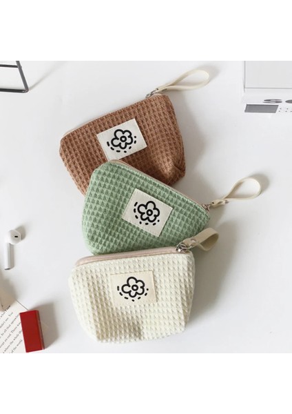 15 Mini Çiçek Kareli Bozuk Para Cüzdanı Sevimli Taşınabilir Ruj Çantası Makyaj Çantası Bozuk Para Kesesi Bilek Çantası Saklama Çantası Inci Kolu Cüzdan Yeni (Yurt Dışından) modelleri