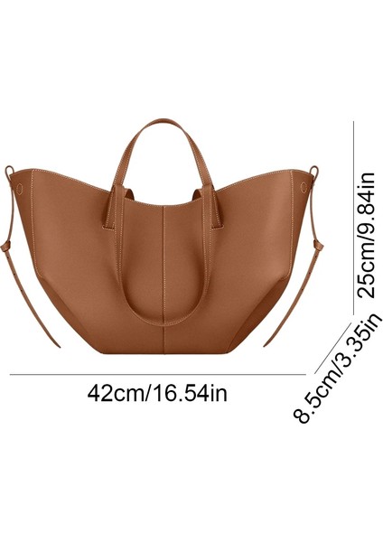 Deve Küçük Vintage Kadın Omuz Çantası Büyük Kapasiteli Tote Çanta Pu Deri Bakkal Kese Eşleşen Debriyaj Çanta Seti Tasarımcı Lüks Bolsa (Yurt Dışından)